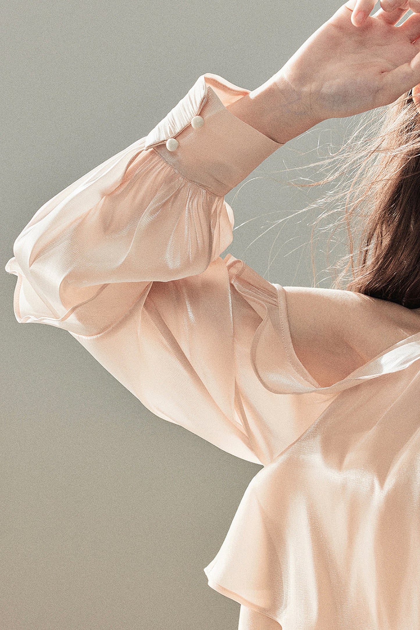 Pearl Luster Satin Blouse