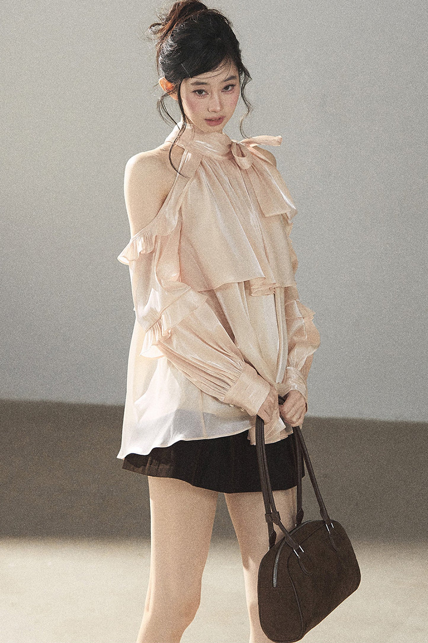 Pearl Luster Satin Blouse