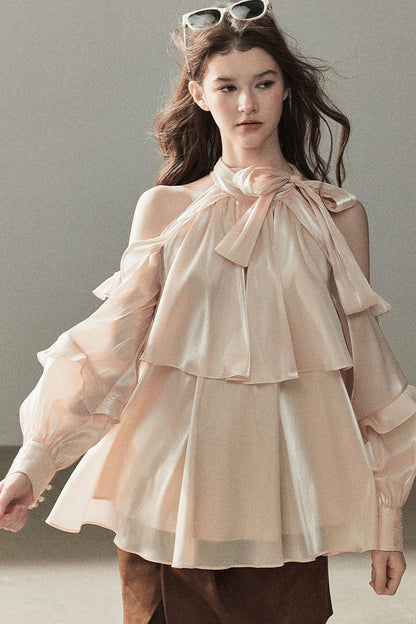 Pearl Luster Satin Blouse