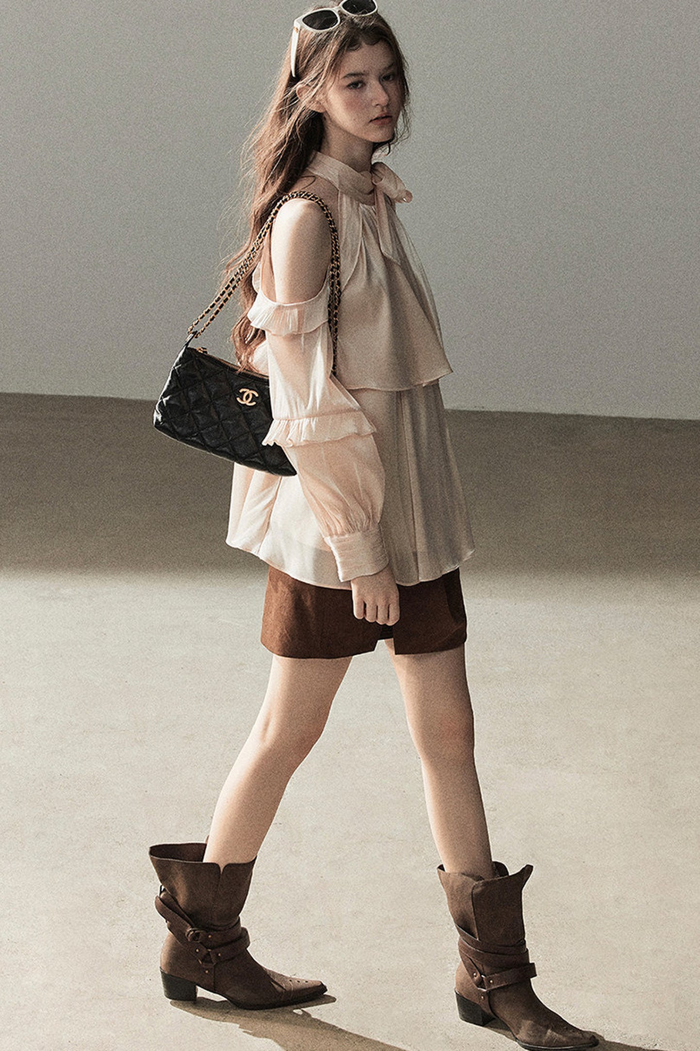 Pearl Luster Satin Blouse