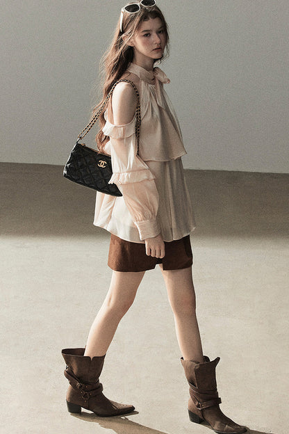 Pearl Luster Satin Blouse
