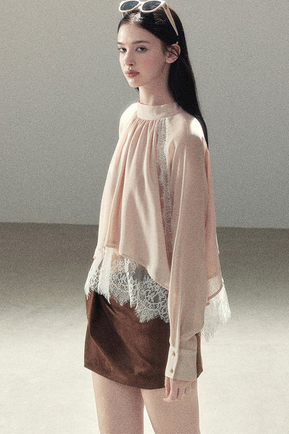 Blooming Cherry Blossom Lace Blouse