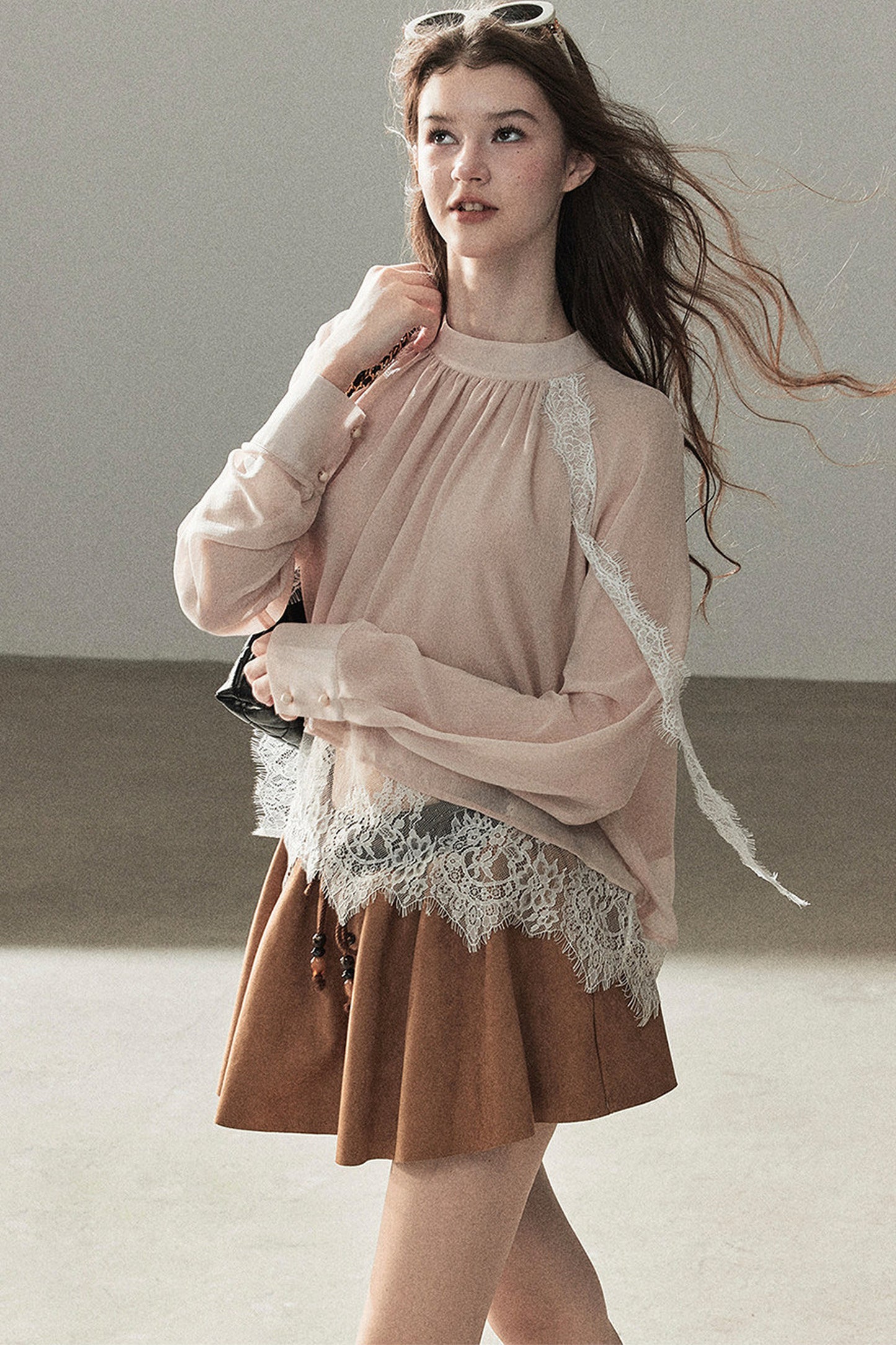 Blooming Cherry Blossom Lace Blouse