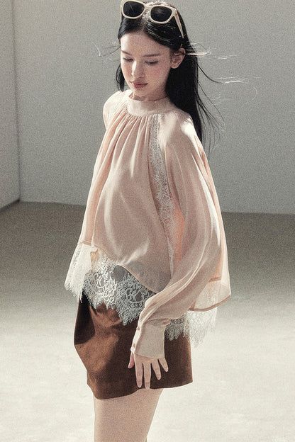 Blooming Cherry Blossom Lace Blouse