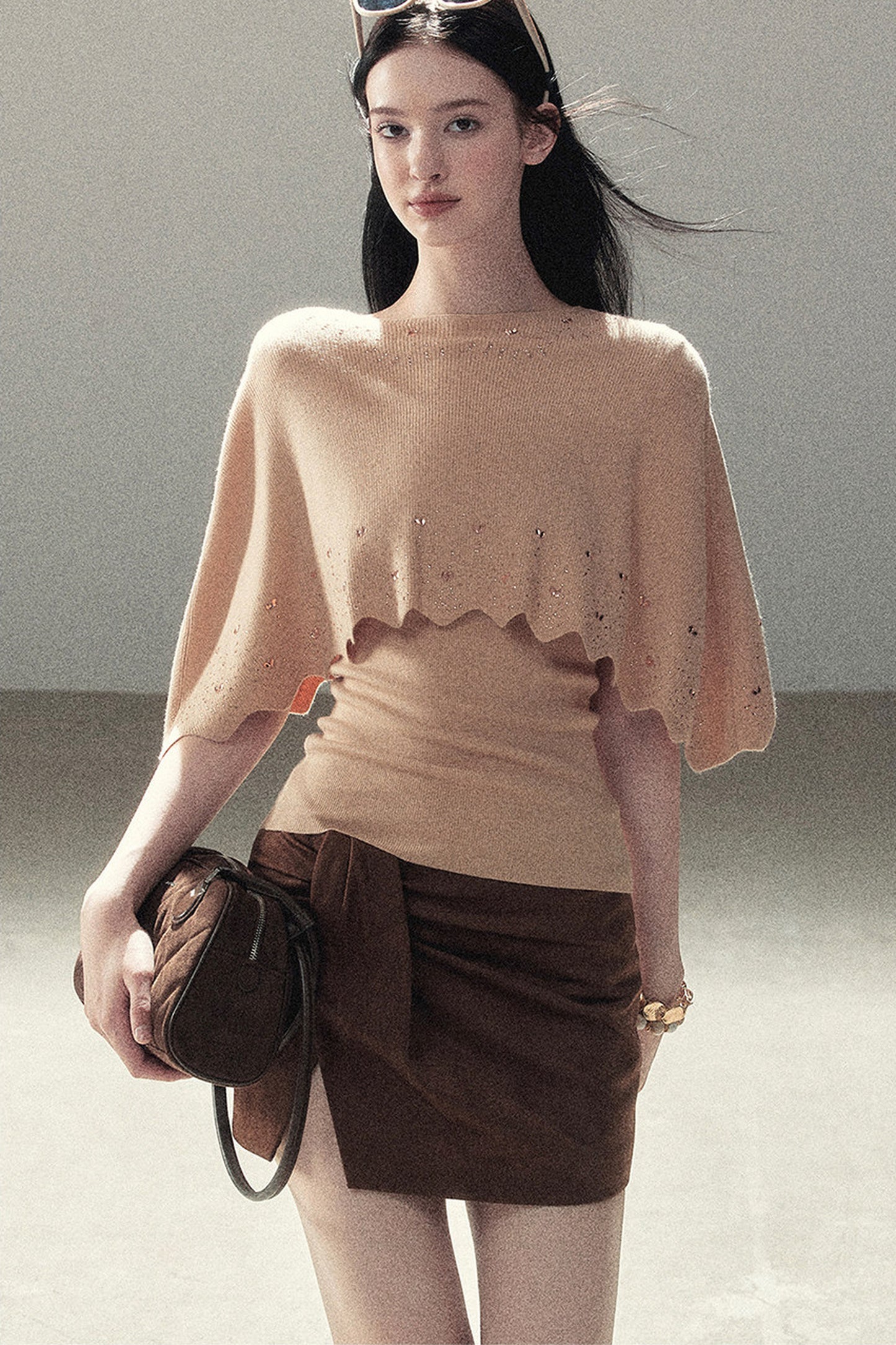 Lace Autumn Slit Skirt