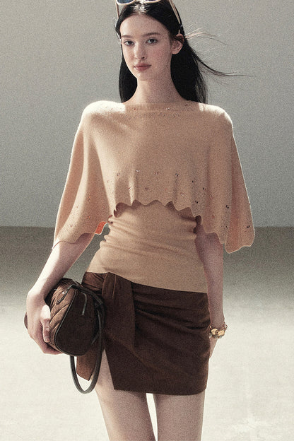Lace Autumn Slit Skirt