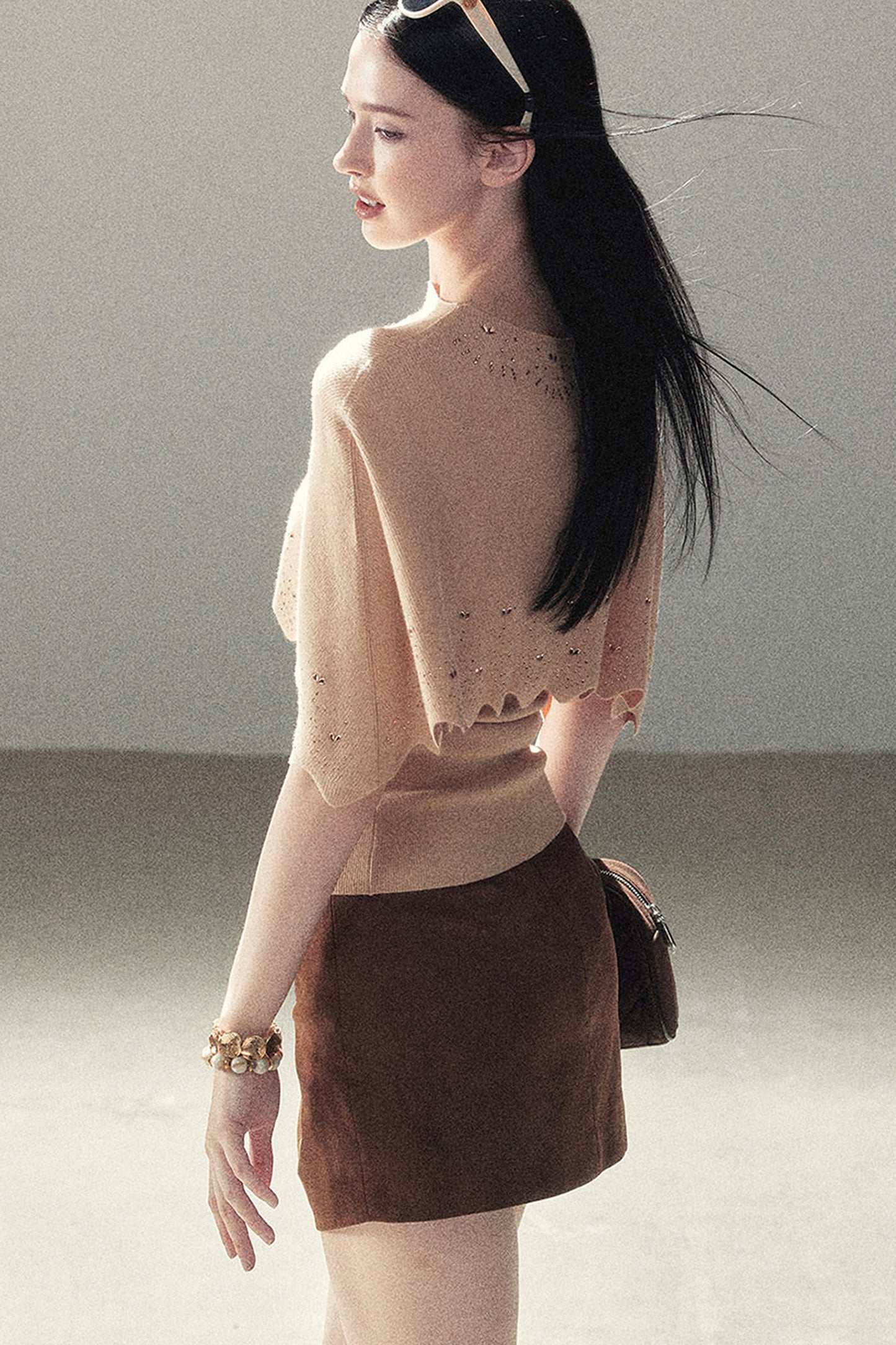 Lace Autumn Slit Skirt