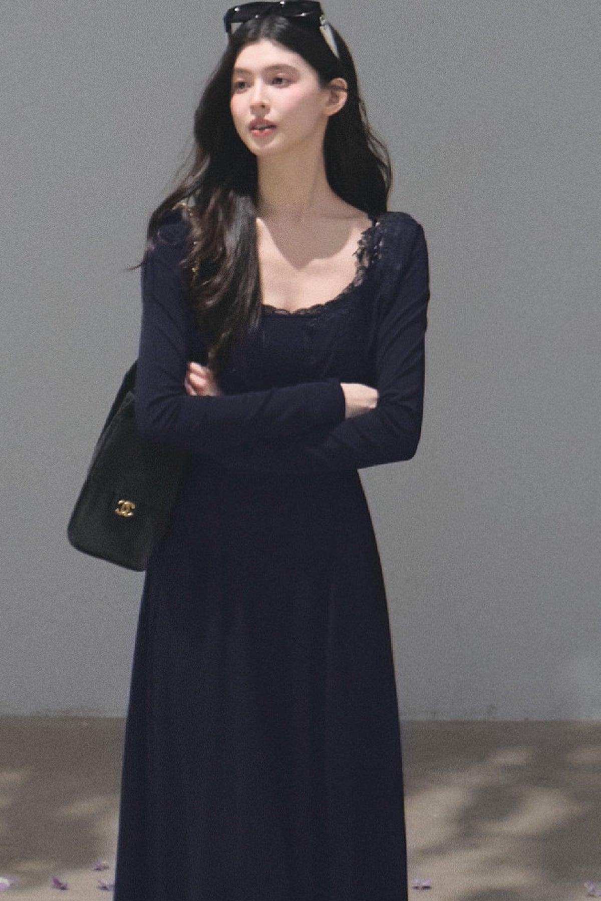 Lyocell Lace Cardigan and Suspender Dress Set