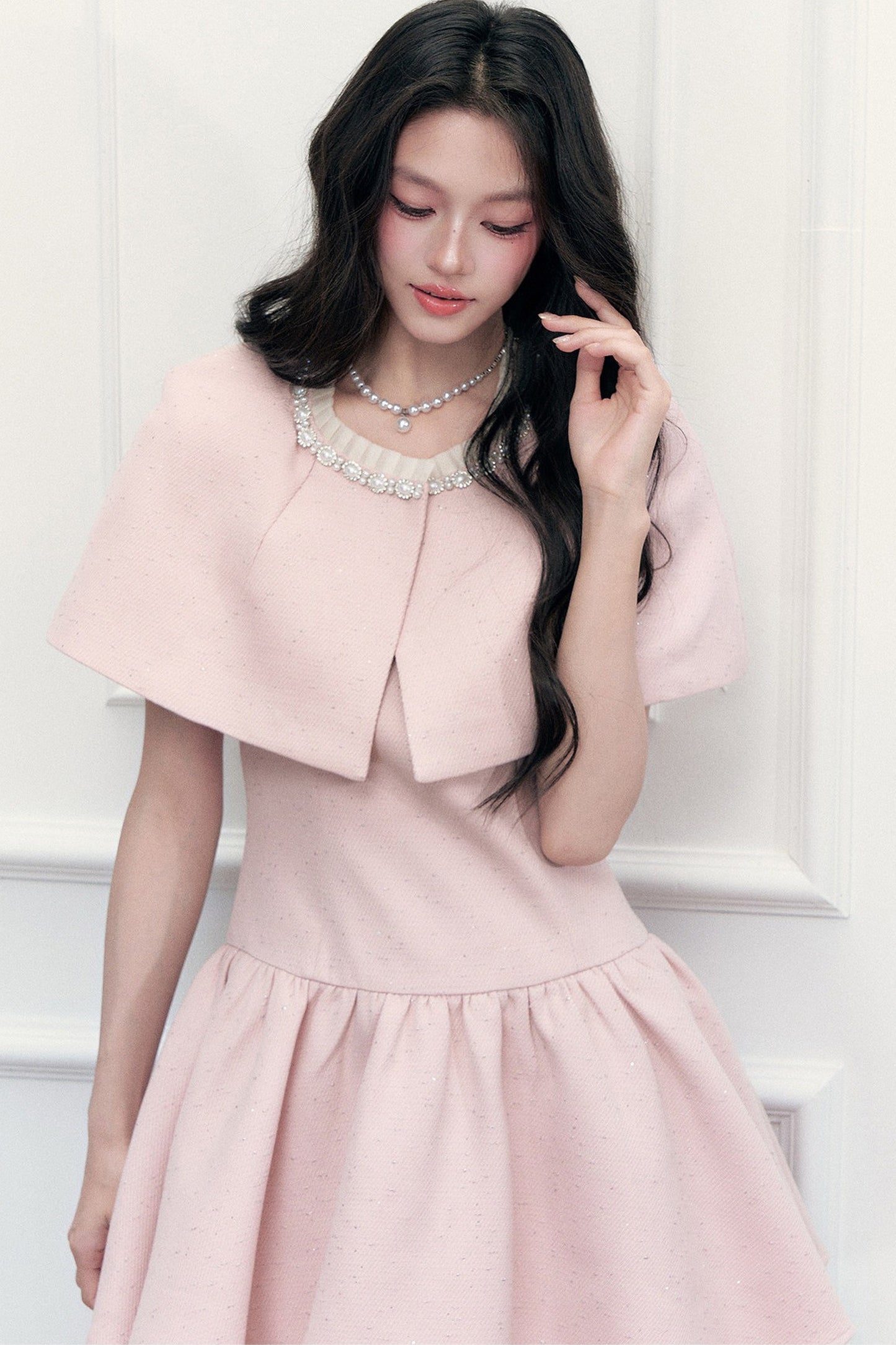 Capelet Cloak And Dress Set-Up