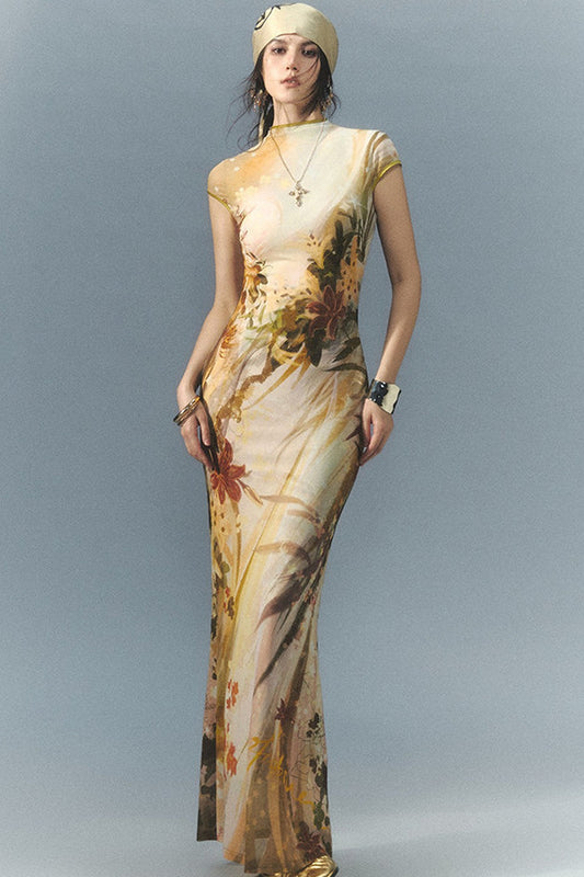Reversible Cheongsam Mermaid Dress