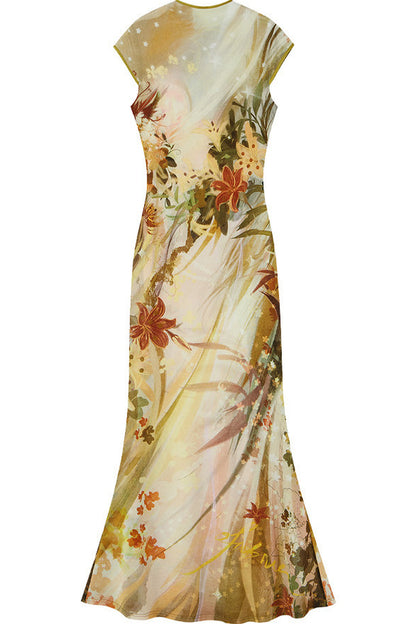 Reversible Cheongsam Mermaid Dress