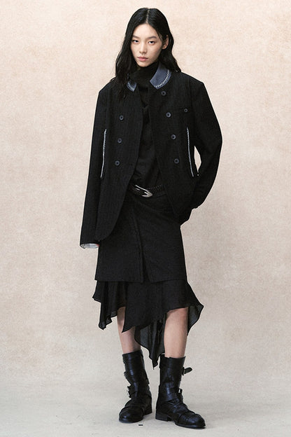 Detachable Ruffle Skirt and Trousers Set