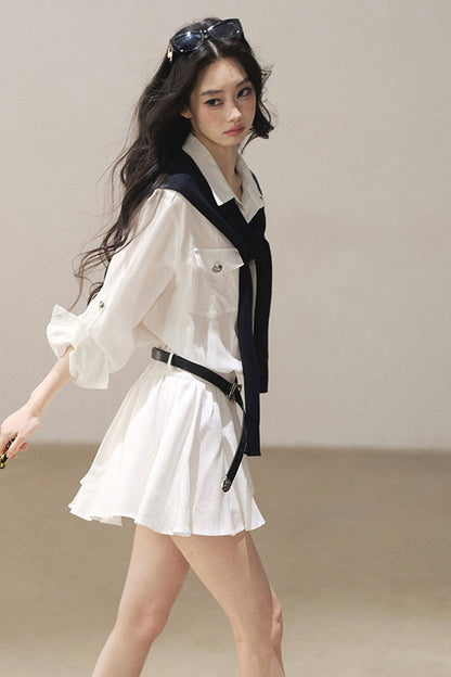Exklusives Hemdblusenkleid-Set