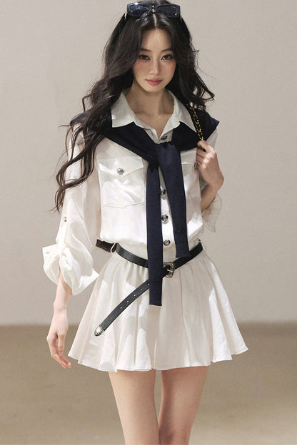 Exklusives Hemdblusenkleid-Set
