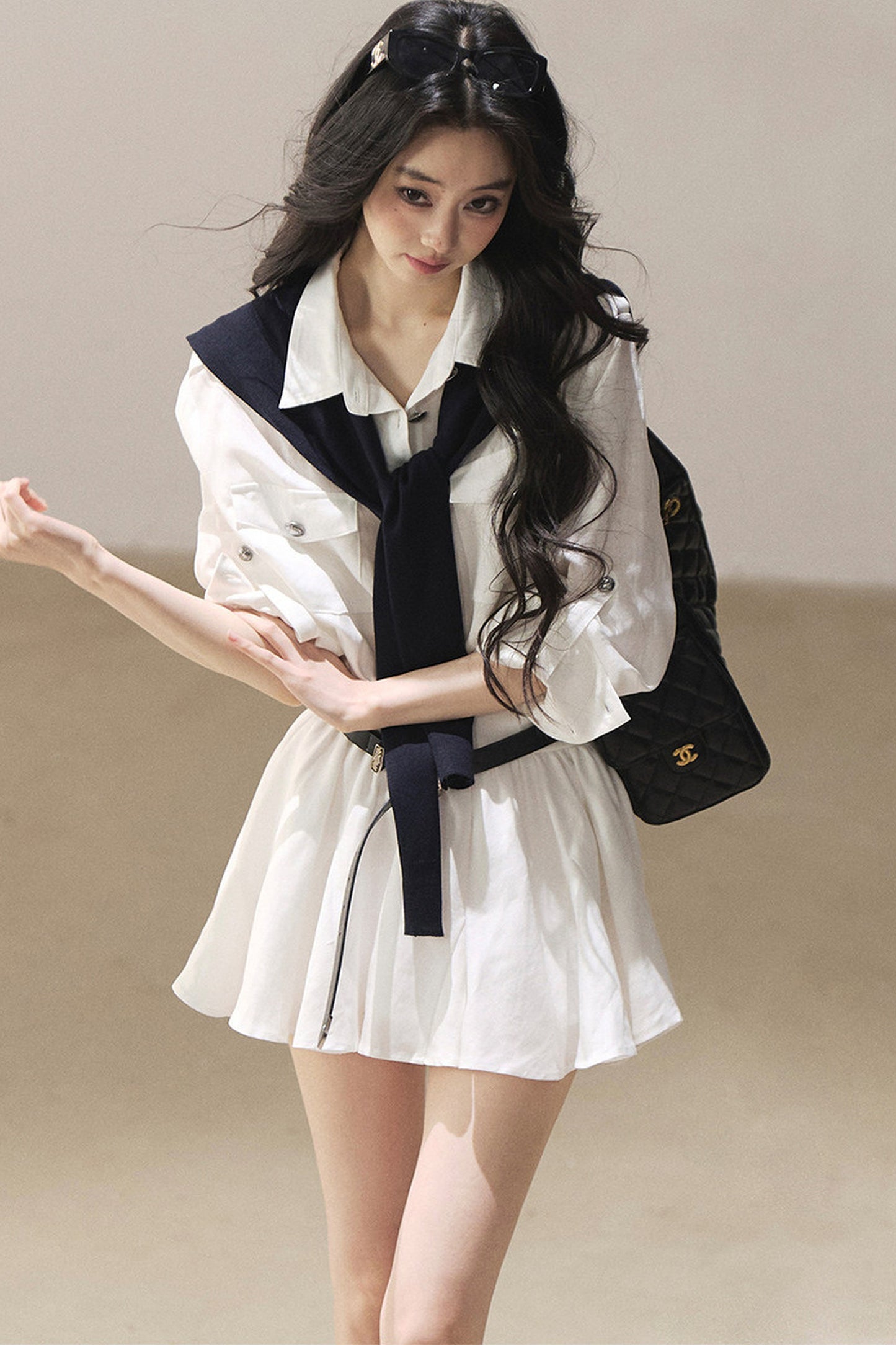 Exklusives Hemdblusenkleid-Set