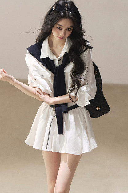 Exklusives Hemdblusenkleid-Set