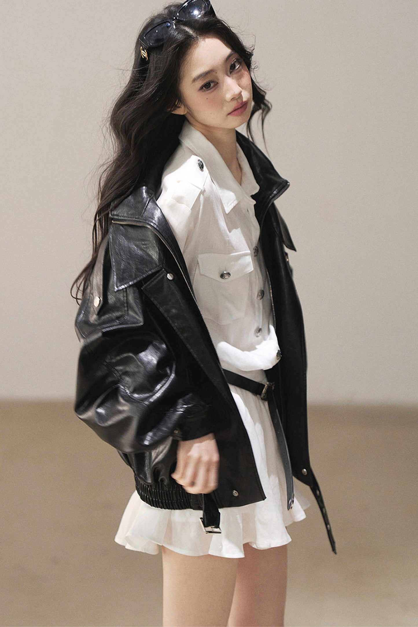 Oil Wax PU Leather Jacket