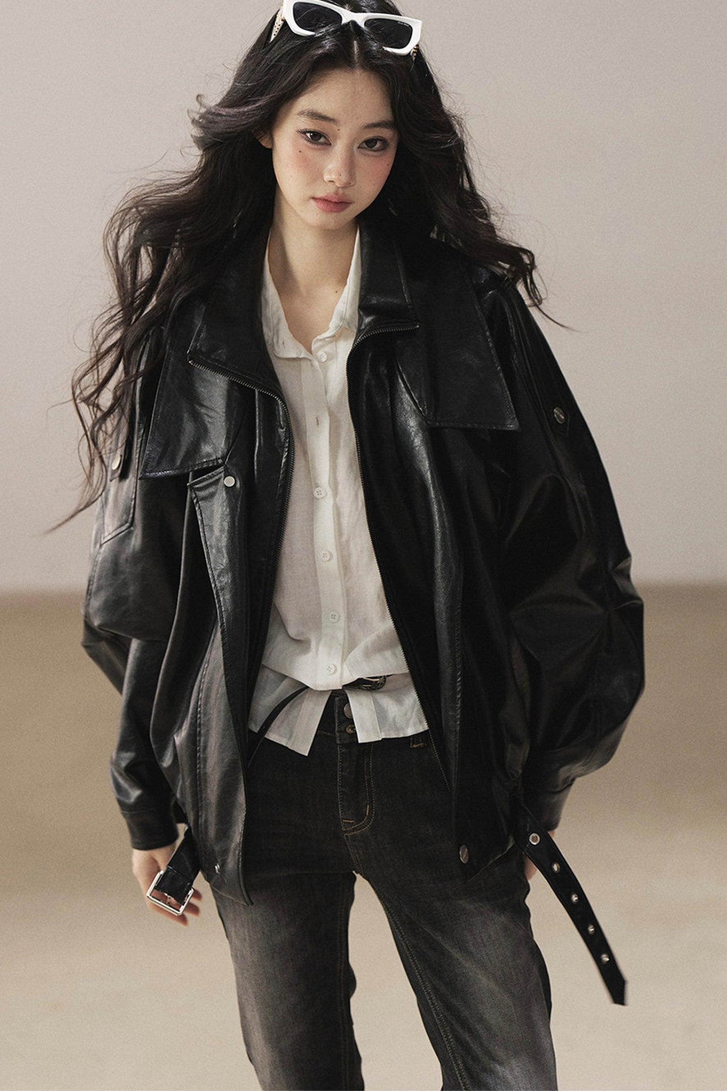 Oil Wax PU Leather Jacket