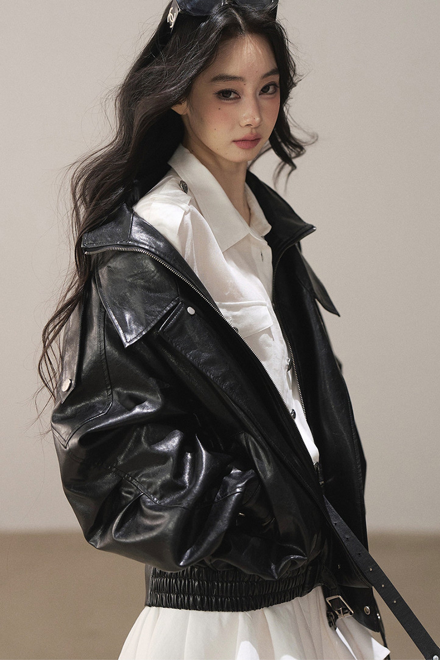 Oil Wax PU Leather Jacket