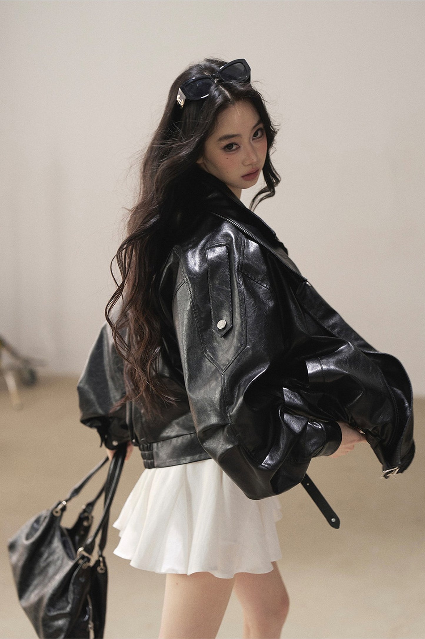 Oil Wax PU Leather Jacket