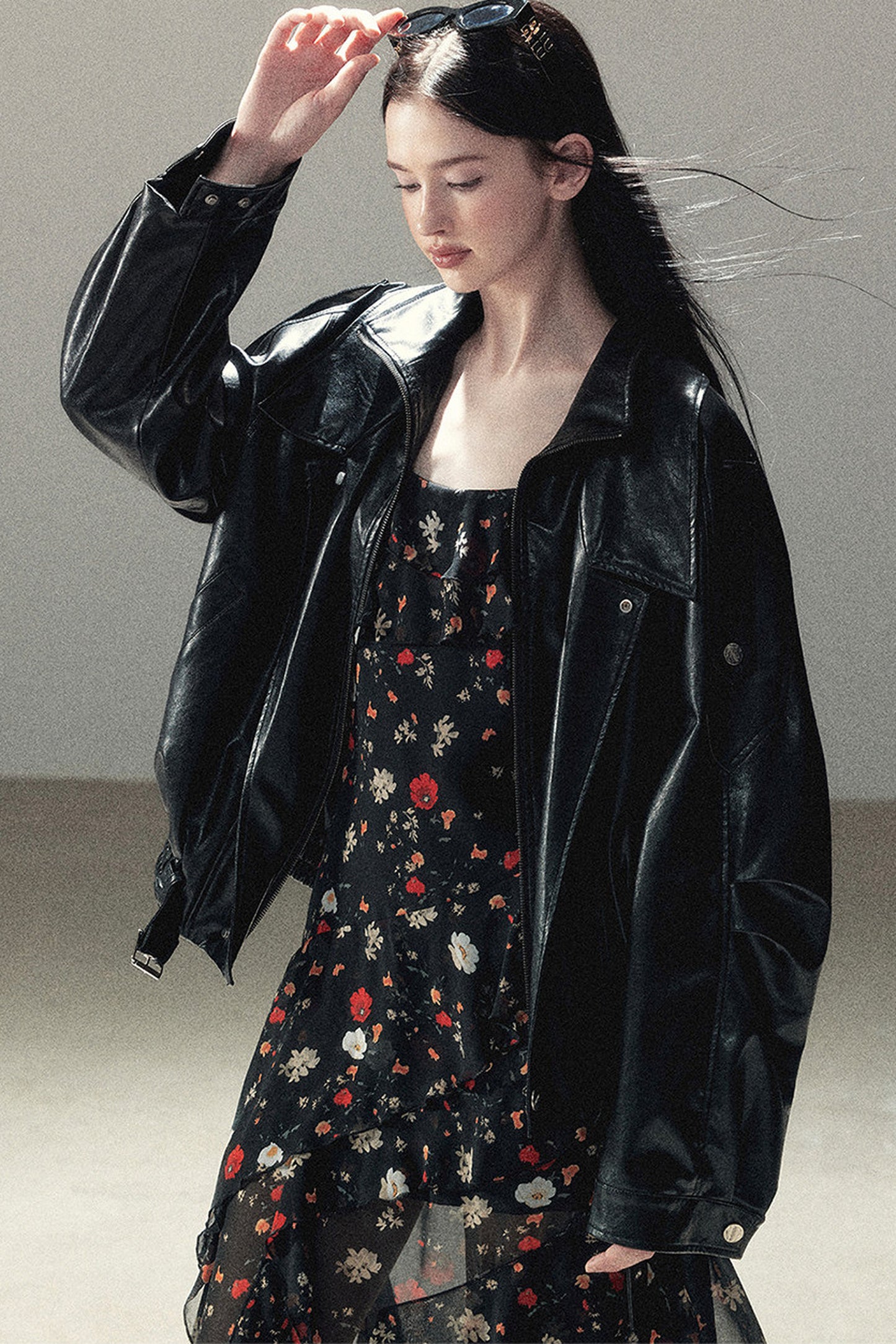 Oil Wax PU Leather Jacket