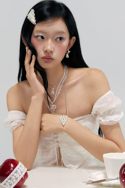 Bow Long Necklace