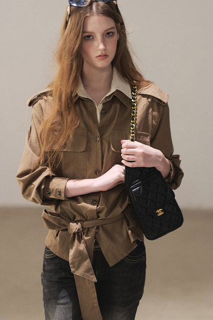 Linen Belted Shirt