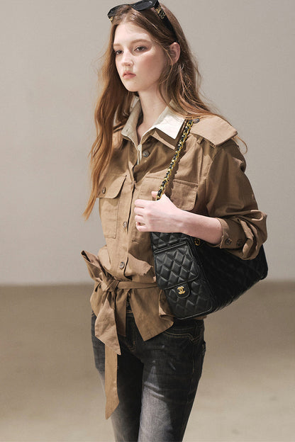 Linen Belted Shirt