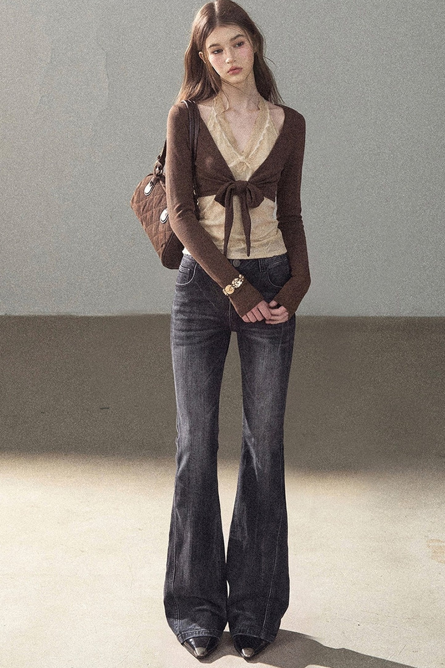 Layered-Look Lace T-Shirt