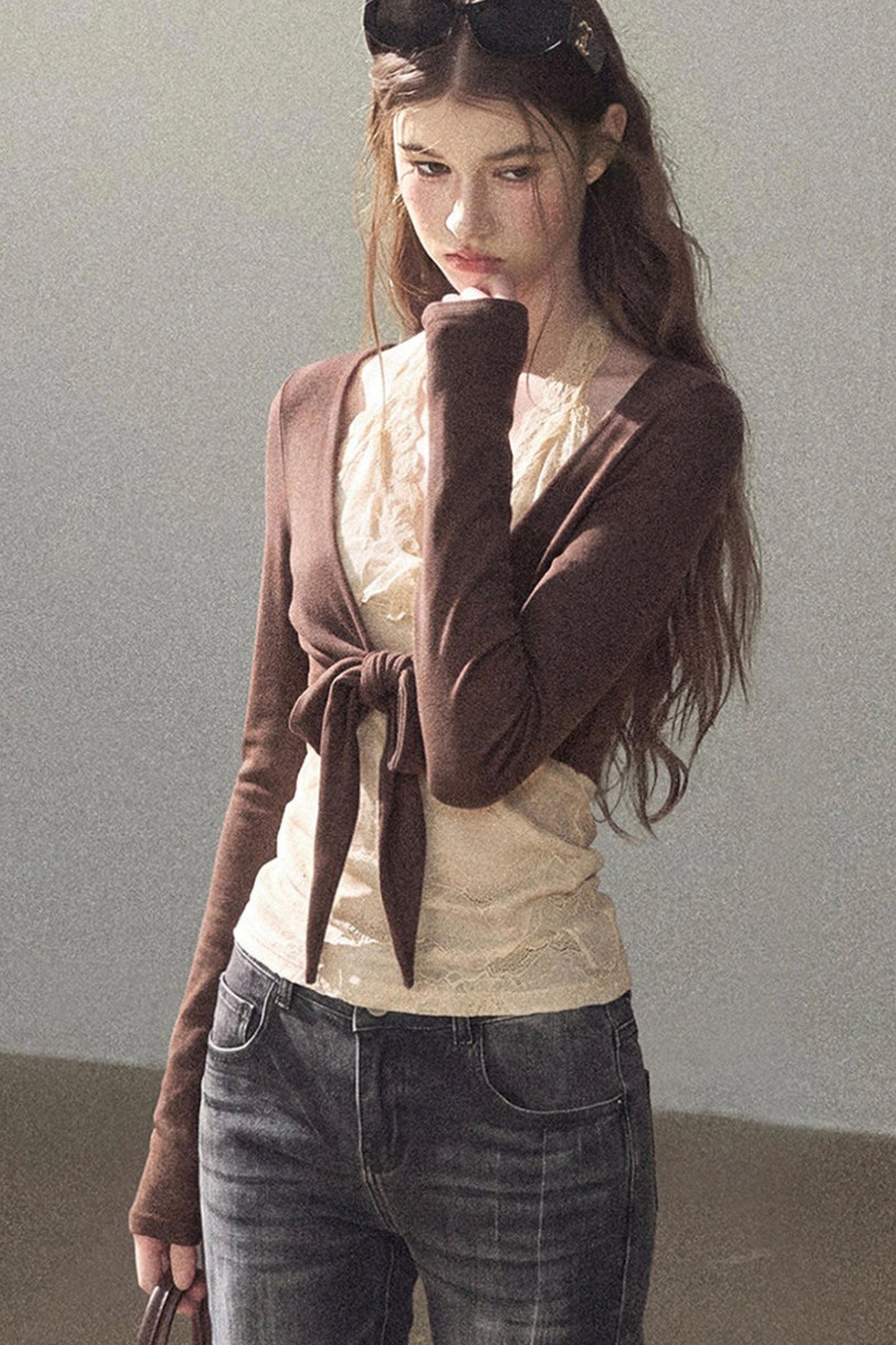 Layered-Look Lace T-Shirt