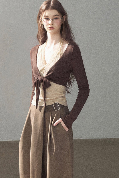 Layered-Look Lace T-Shirt