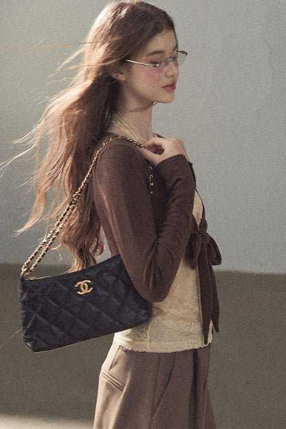 Layered-Look Lace T-Shirt