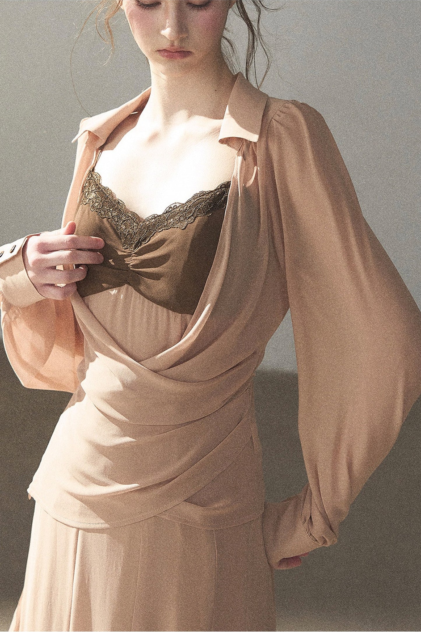Cinnamon Pink Top and Suspender Dress Set-Up