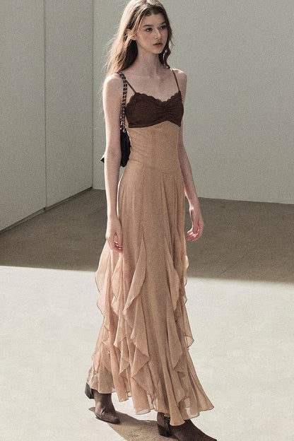 Cinnamon Pink Top and Suspender Dress Set-Up