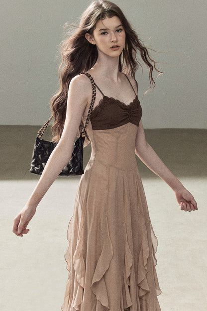 Cinnamon Pink Top and Suspender Dress Set-Up
