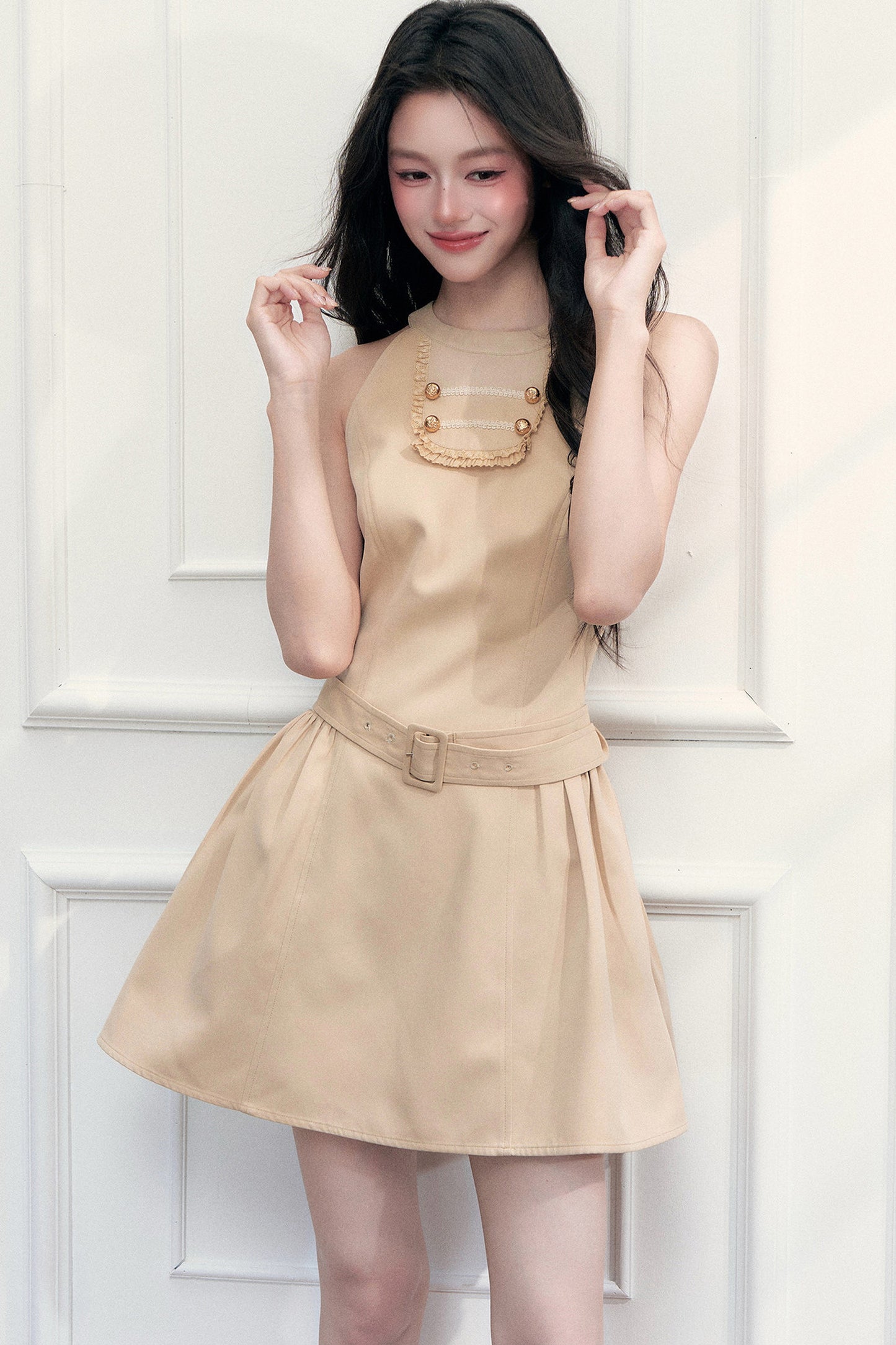 Cape Top and Halter Dress Set-Up
