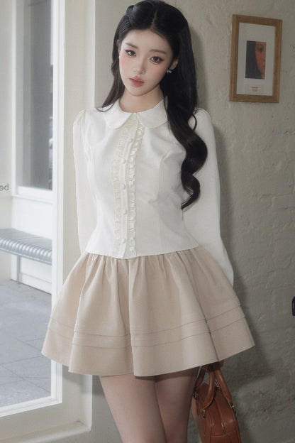 Retro Diamond Knit Cardigan Set-Up