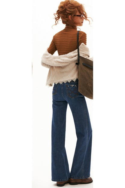 Stretch Ribbed Turtleneck Top