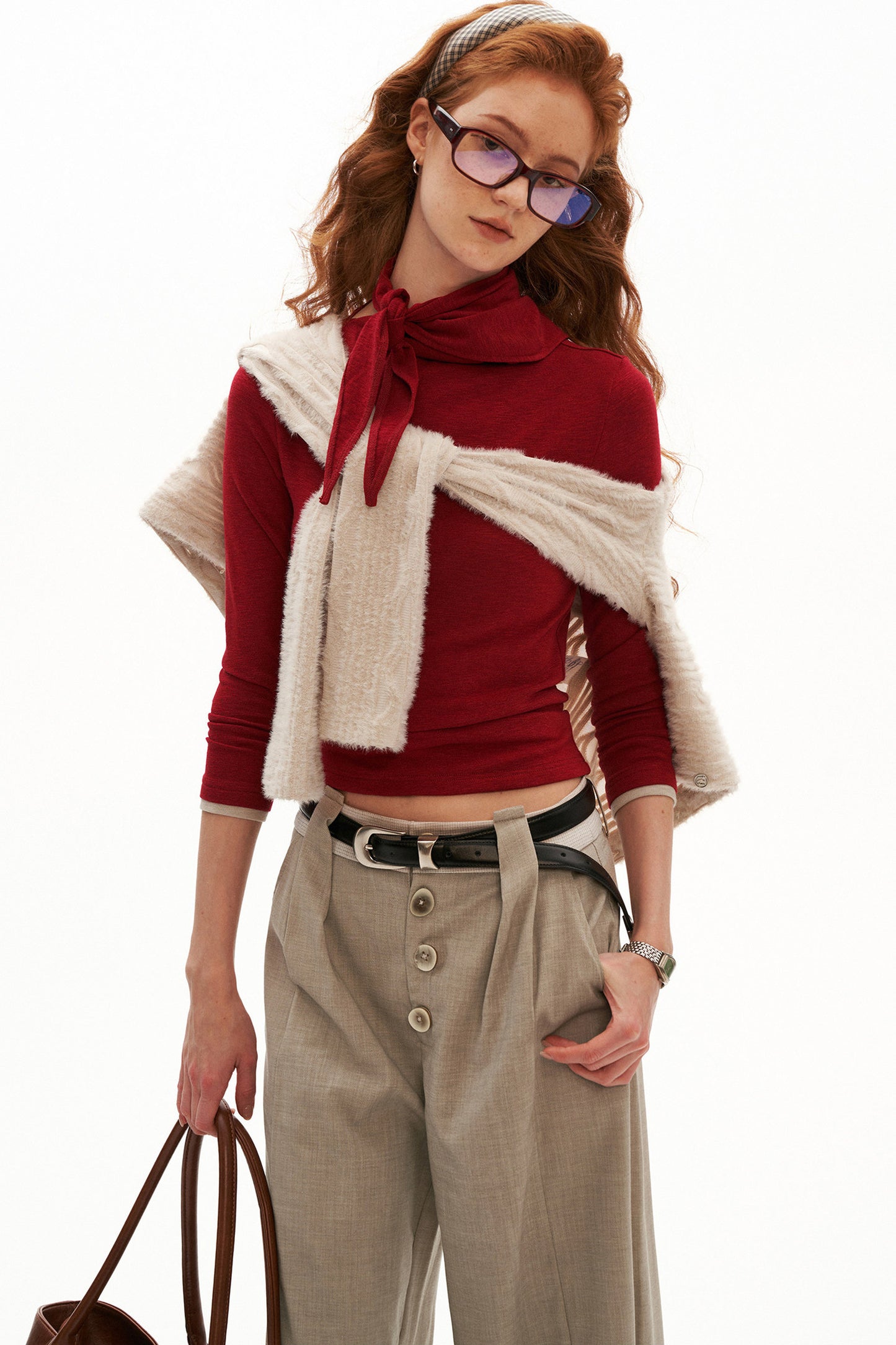 Lace Long Sleeve Knit Cardigan Top
