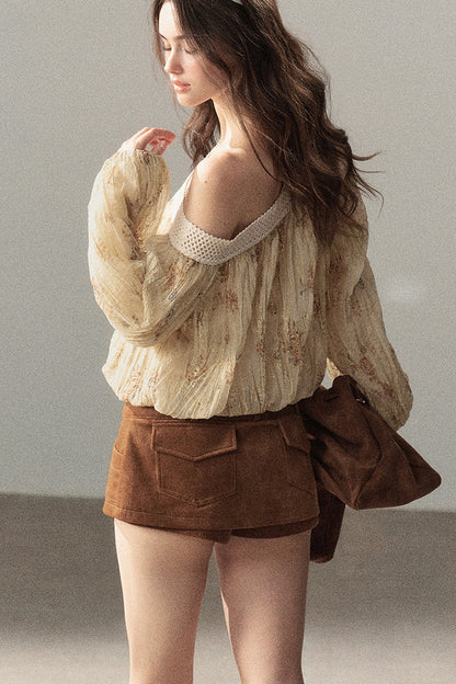 Forest Of Oaks Layered-Look Skirt