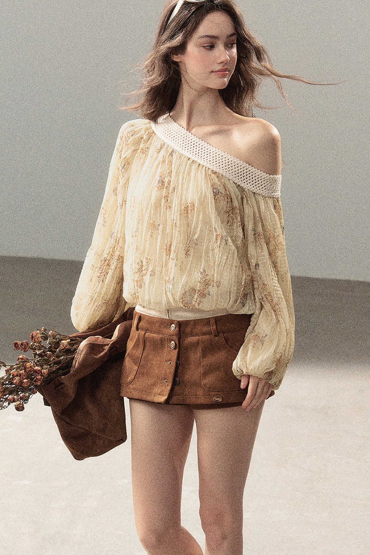 Forest Of Oaks Layered-Look Skirt