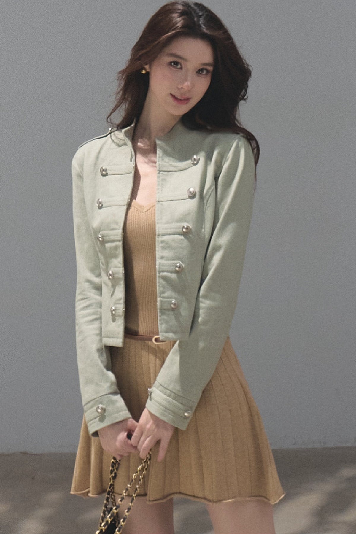 Style Pure Cotton Sand-Washed Jacket