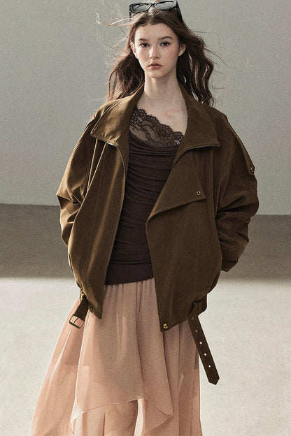 French Style Off-Shoulder Lace Dress and Jacket Set-Up