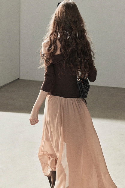 French Style Off-Shoulder Lace Dress and Jacket Set-Up