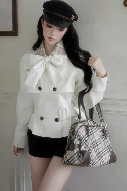 Double-Breasted Bow Jacket