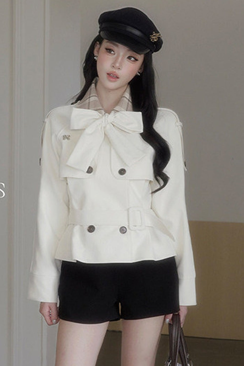 Double-Breasted Bow Jacket