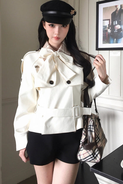 Double-Breasted Bow Jacket