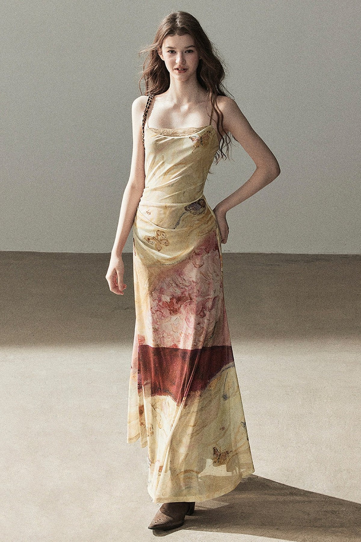 French Lace Camisole Burning Cloud Dress