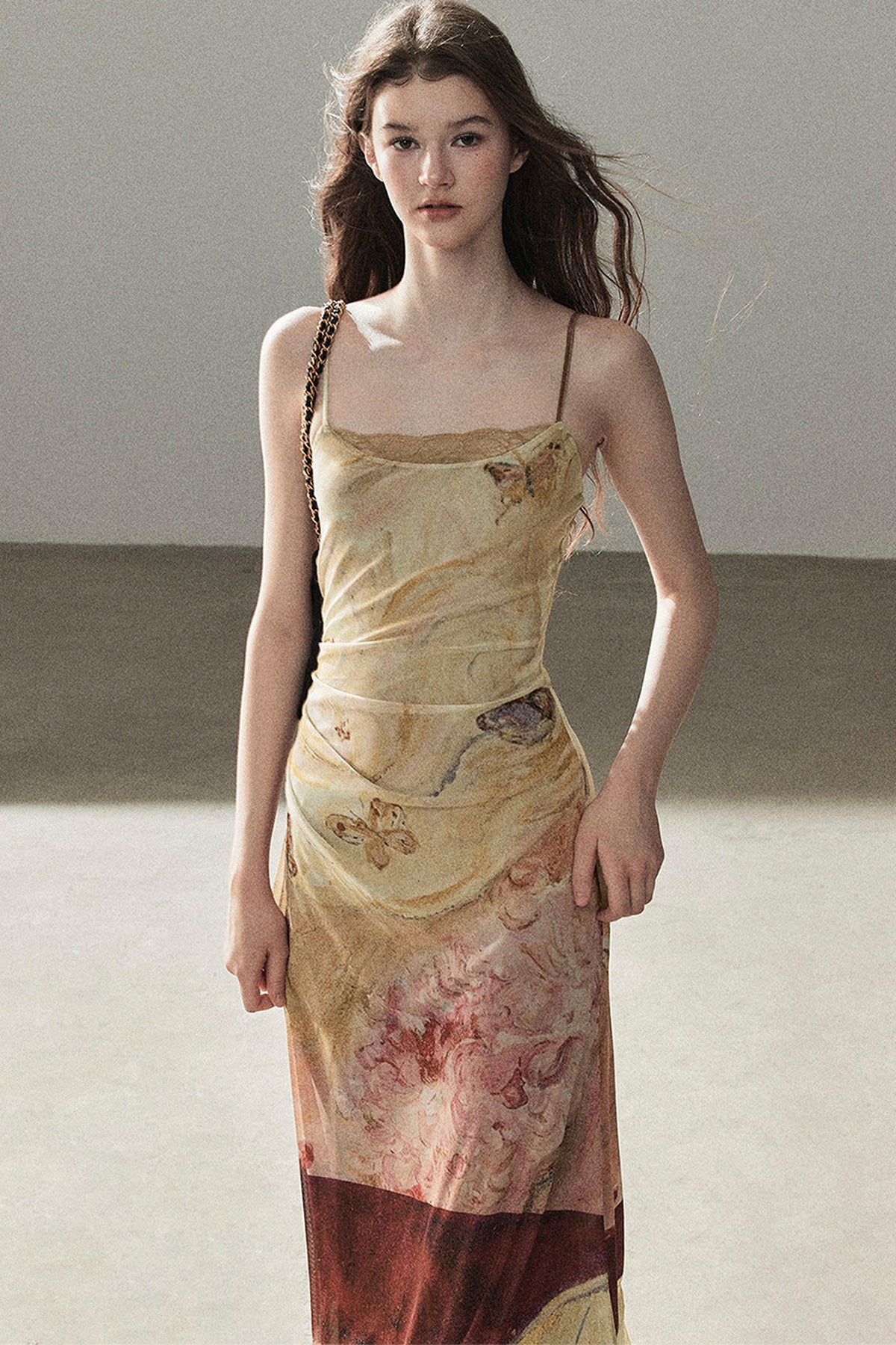 French Lace Camisole Burning Cloud Dress