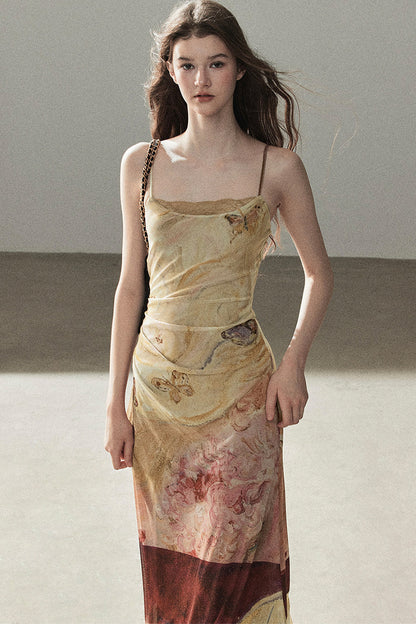 French Lace Camisole Burning Cloud Dress